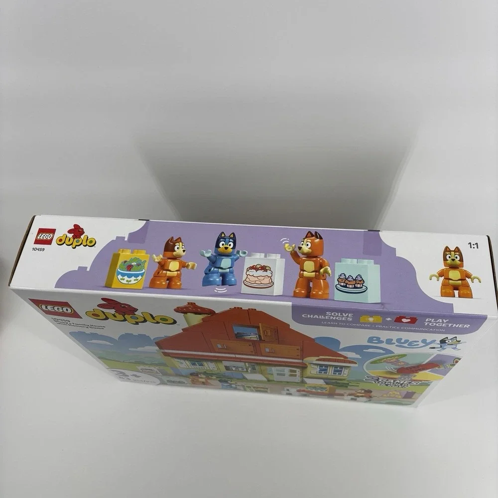 LEGO DUPLO Bluey: Bluey's Family House‎ 10459 with Memory Game Building Toy Set
